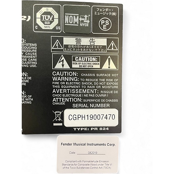 Used Fender Mustang I 20W 1X8 Guitar Combo Amp