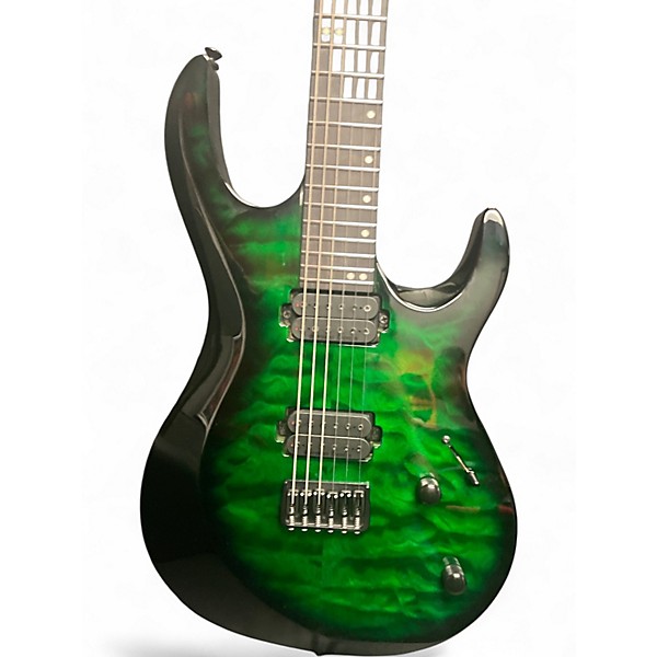 Used Kiesel ARIES GREEN Solid Body Electric Guitar