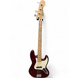 Used Squier Affinity Jazz Bass Candy Apple Red Electric Bass Guitar