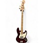 Used Squier Affinity Jazz Bass Candy Apple Red Electric Bass Guitar thumbnail