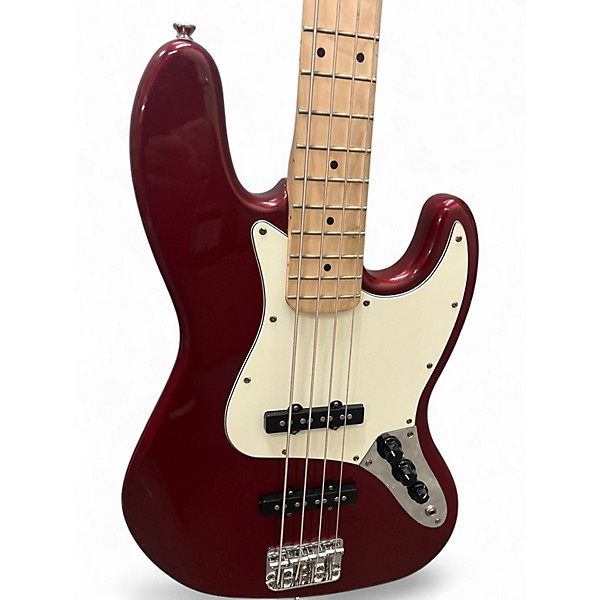 Used Squier Affinity Jazz Bass Candy Apple Red Electric Bass Guitar