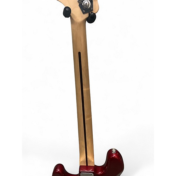 Used Squier Affinity Jazz Bass Candy Apple Red Electric Bass Guitar