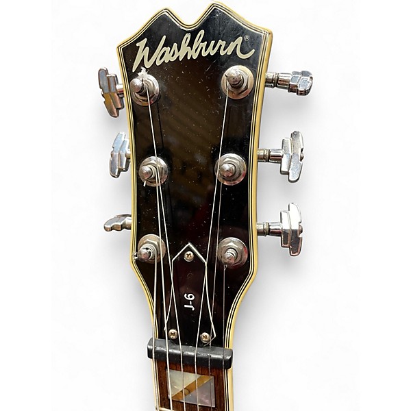 Used Washburn J6 Tobacco Sunburst Hollow Body Electric Guitar
