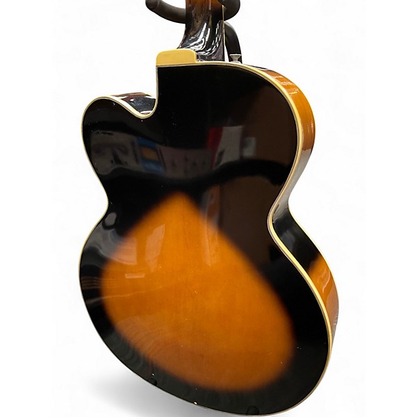 Used Washburn J6 Tobacco Sunburst Hollow Body Electric Guitar