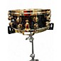 Used Mapex 5.5X14 Black Panther Premium Snare Black and Gold Drum