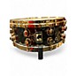 Used Mapex 5.5X14 Black Panther Premium Snare Black and Gold Drum