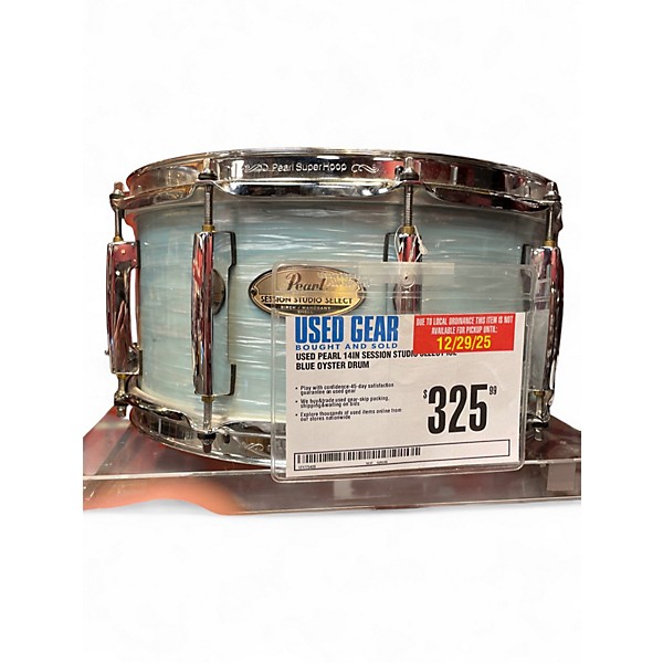 Used Pearl 14in SESSION STUDIO SELECT ICE BLUE OYSTER Drum