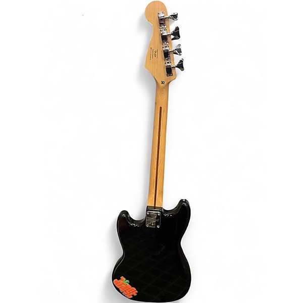Used Squier Bronco Black Electric Bass Guitar