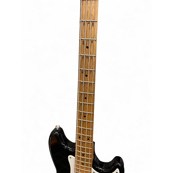 Used Squier Bronco Black Electric Bass Guitar