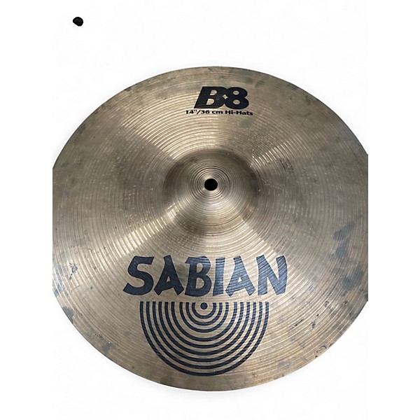 Used SABIAN 14in B8 HIHATS Cymbal