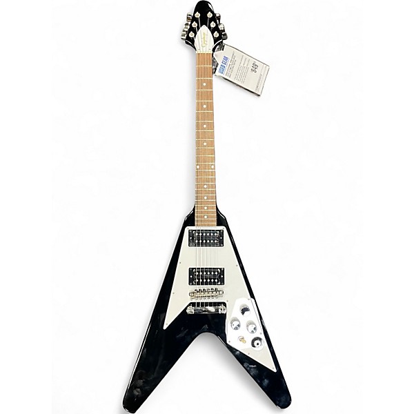 Used Epiphone Kirk Hammett 1979 Flying V Black Solid Body Electric Guitar