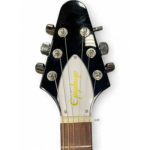 Used Epiphone Kirk Hammett 1979 Flying V Black Solid Body Electric Guitar