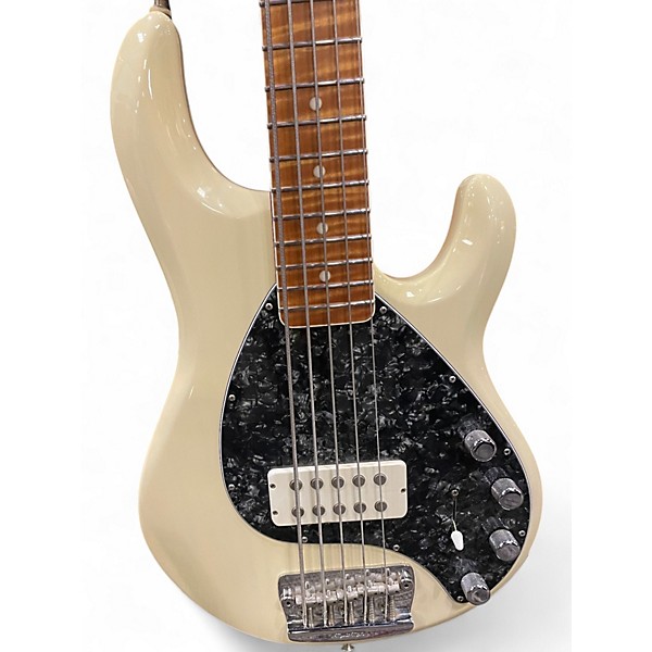 Used Ernie Ball Music Man STINGRAY 5 30TH ANNIVERSARY Antique White Electric Bass Guitar