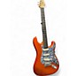 Used 2003 Fender American Deluxe Stratocaster Orange Solid Body Electric Guitar