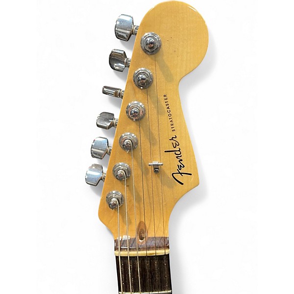 Used 2003 Fender American Deluxe Stratocaster Orange Solid Body Electric Guitar