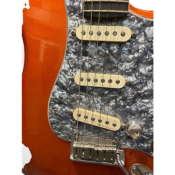 Used 2003 Fender American Deluxe Stratocaster Orange Solid Body Electric Guitar