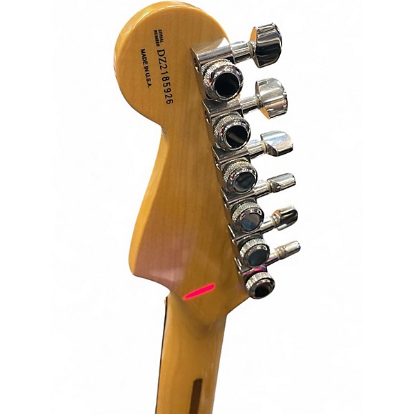 Used 2003 Fender American Deluxe Stratocaster Orange Solid Body Electric Guitar