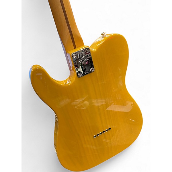 Used Fender PLAYER ii TELECASTER CHAMBERED  Butterscotch Blonde Solid Body Electric Guitar