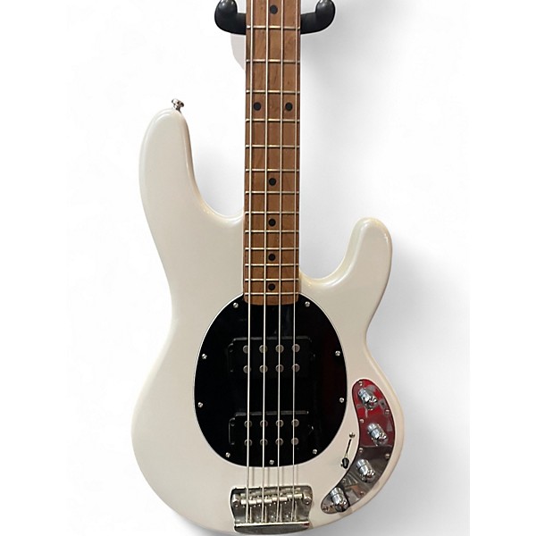 Used Sterling by Music Man Stingray 34HH White Electric Bass Guitar