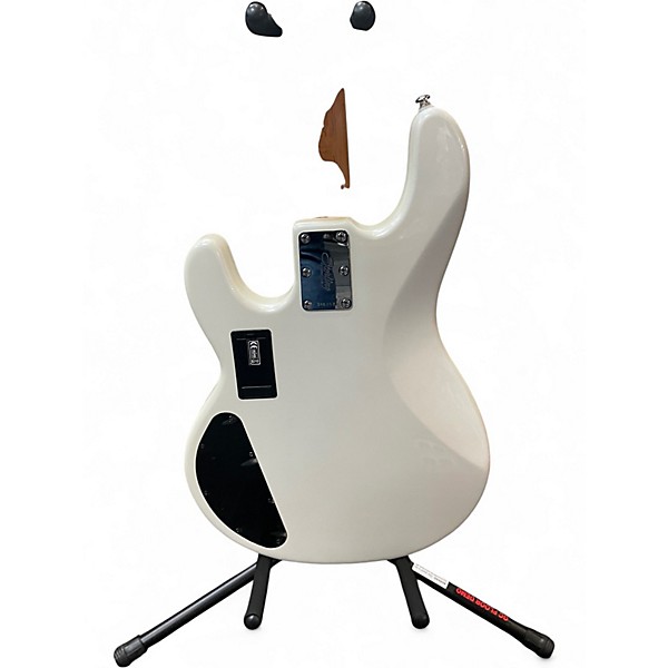 Used Sterling by Music Man Stingray 34HH White Electric Bass Guitar