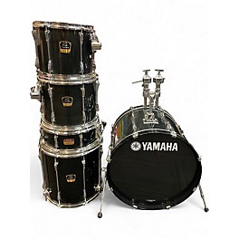Used Yamaha 5 Piece Stage Custom Advantage Black Drum Kit