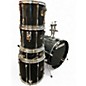Used Yamaha 5 Piece Stage Custom Advantage Black Drum Kit
