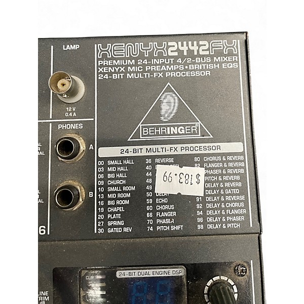 Used Behringer xenyx2442fx Powered Mixer