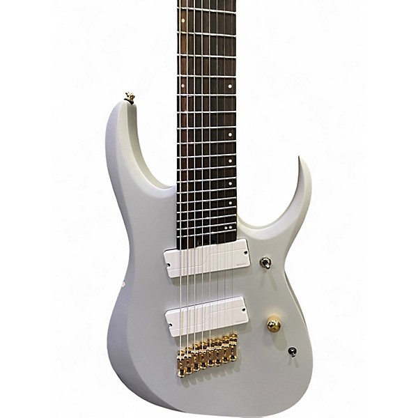 Used Ibanez RGDMS8 Chrome Silver Solid Body Electric Guitar