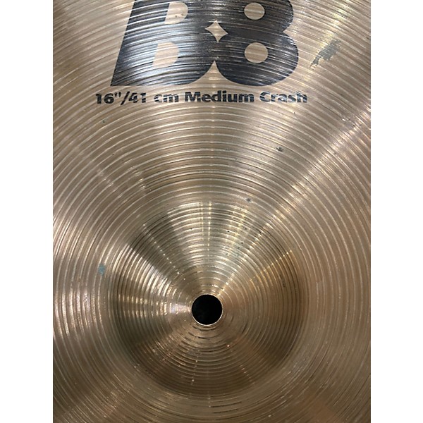 Used Zidljian 16in B8 Medium Crash Cymbal