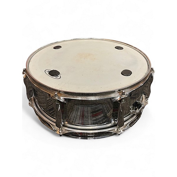 Used Premier 14in Chrome Over Steel Snare Drum Chrome Drum