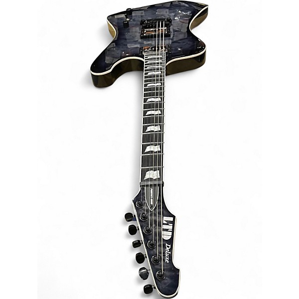 Used ESP LTD Deluxe Gray Solid Body Electric Guitar