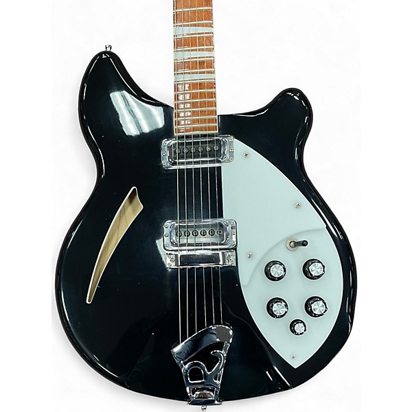 Used Rickenbacker 360 Black Hollow Body Electric Guitar