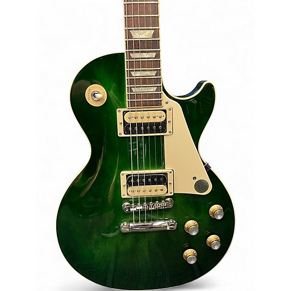 Used 2022 Gibson Les Paul Classic Green Solid Body Electric Guitar