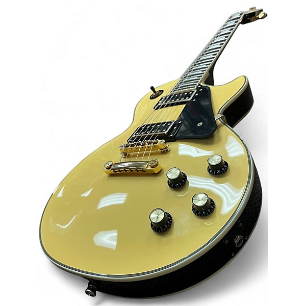 Used Epiphone Les Paul Custom Pro Antique Ivory Solid Body Electric Guitar