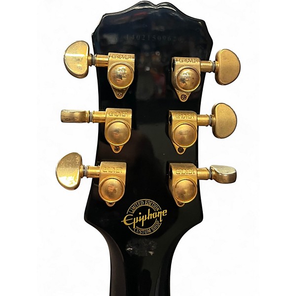 Used Epiphone Les Paul Custom Pro Antique Ivory Solid Body Electric Guitar