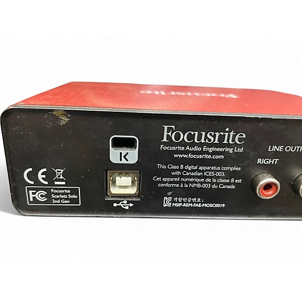 Used Focusrite Scarlett Solo Gen 3 Audio Interface