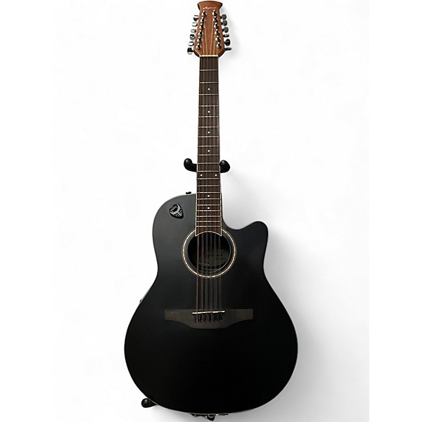 Used Applause 12 string Black 12 String Acoustic Guitar