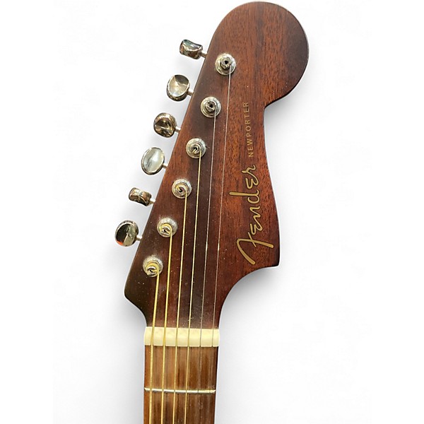 Used Fender newporter special mahogany Acoustic Electric Guitar