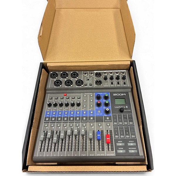 Used Zoom Zoom LiveTrak L-8 8-Channel Mixer Powered Mixer