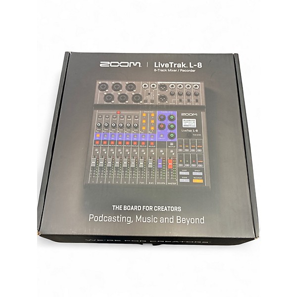 Used Zoom Zoom LiveTrak L-8 8-Channel Mixer Powered Mixer