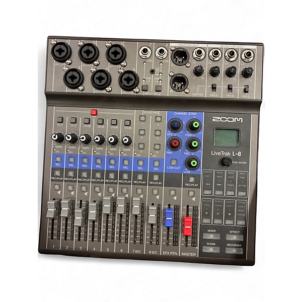 Used Zoom Zoom LiveTrak L-8 8-Channel Mixer Powered Mixer
