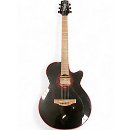 Used Takamine GF49CE-CB Black Acoustic Electric Guitar