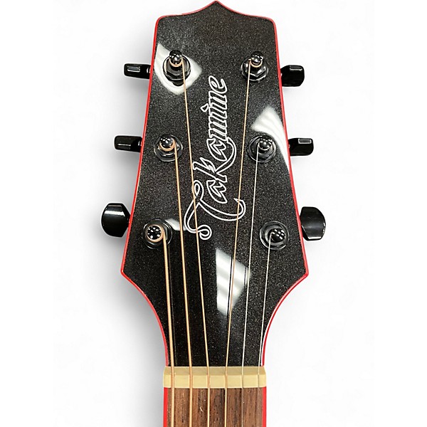 Used Takamine GF49CE-CB Black Acoustic Electric Guitar