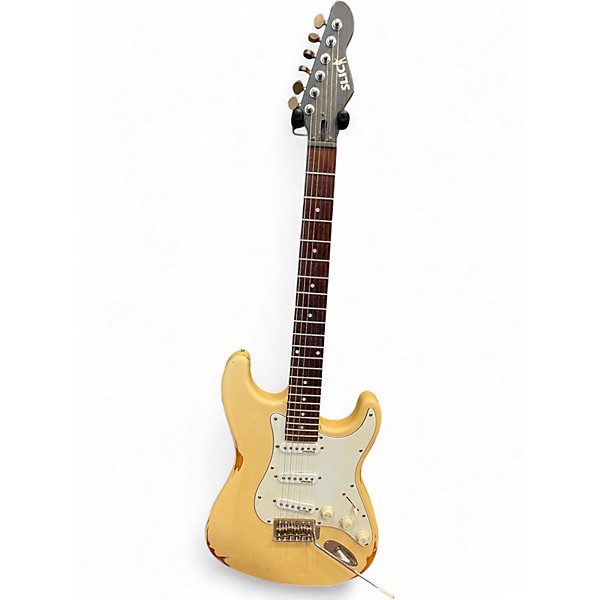 Used Slick SL57 Cream Solid Body Electric Guitar
