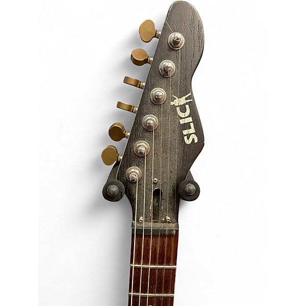 Used Slick SL57 Cream Solid Body Electric Guitar