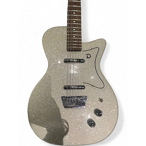 Used Danelectro Baritone Silver Sparkle Baritone Guitars