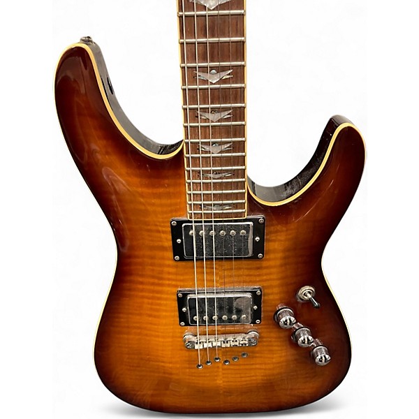 Used Schecter Guitar Research C1 Plus Sunburst Solid Body Electric Guitar