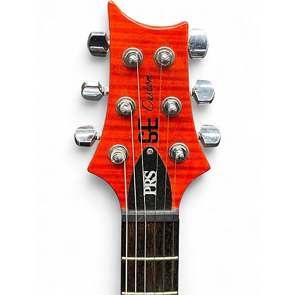 Used PRS SE Custom 24 Blood Orange Solid Body Electric Guitar