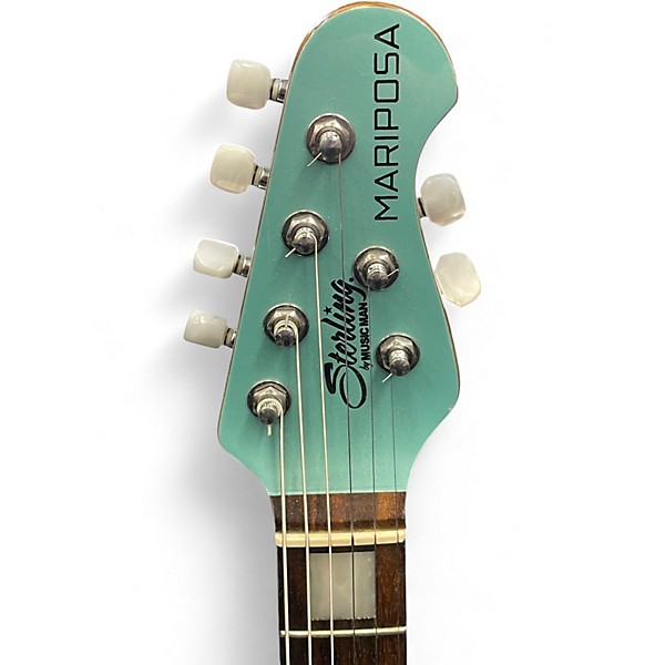 Used Sterling by Music Man Mariposa Dorado Green Solid Body Electric Guitar