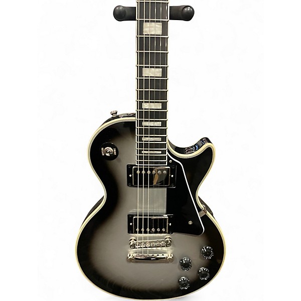 Used Epiphone Les Paul Custom Silverburst Solid Body Electric Guitar